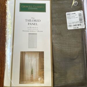 Croscill Classics KASHMIR ORGANZA Tailored Curtain Panel 59" x 84" (NEW)